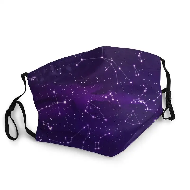 

Star Field Galaxy Face Mask Unisex Adult Anti Haze Tabletop Whale Mask Protection Respirator Non-Disposable Mouth Muffle
