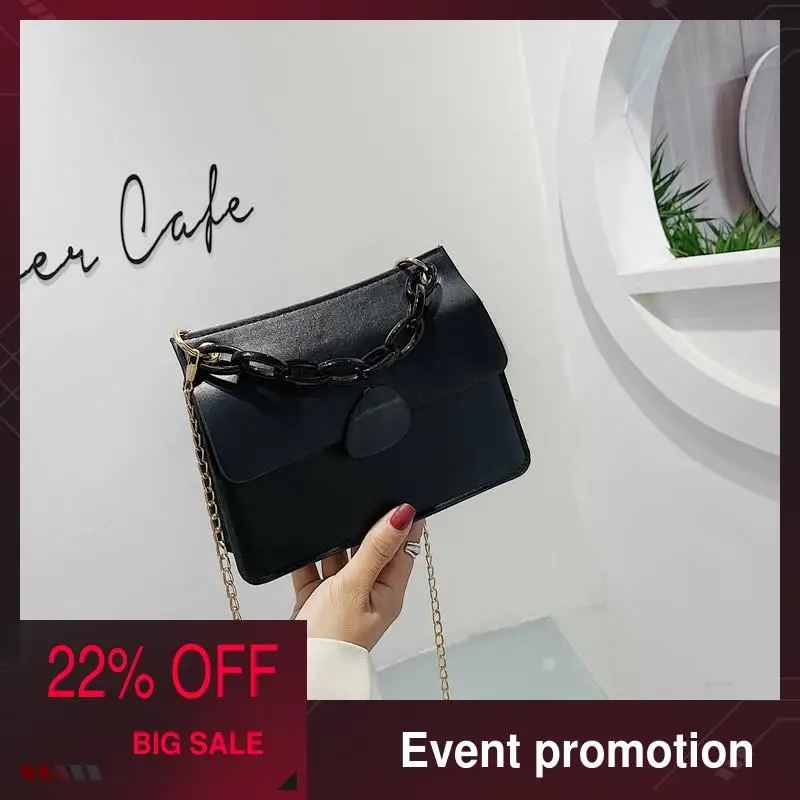 

Woman Fashion Crossbody Bag Luxury Vintage High Quality Leather Handbag Metal Chain Shoulder Strap Perfume Change Saddle Bag