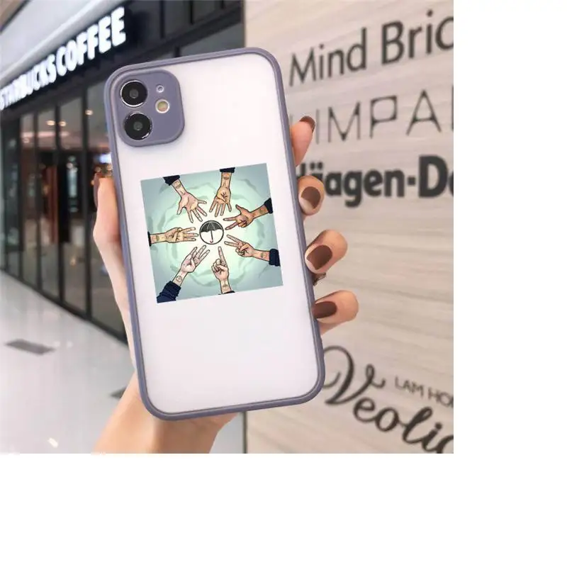 

The Umbrella Academy Phone Case Matte Transparent for iPhone 7 8 11 12 s mini pro X XS XR MAX Plus cover funda