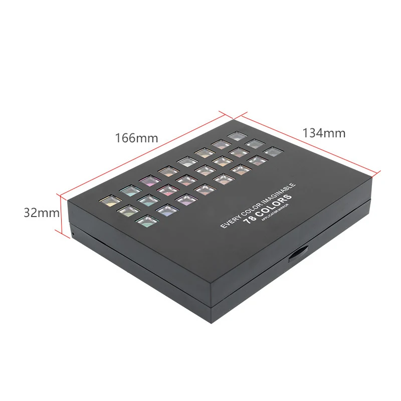 Оптовая Продажа 78 цветов макияж палитра матовые тени для век стойкая шелковистая