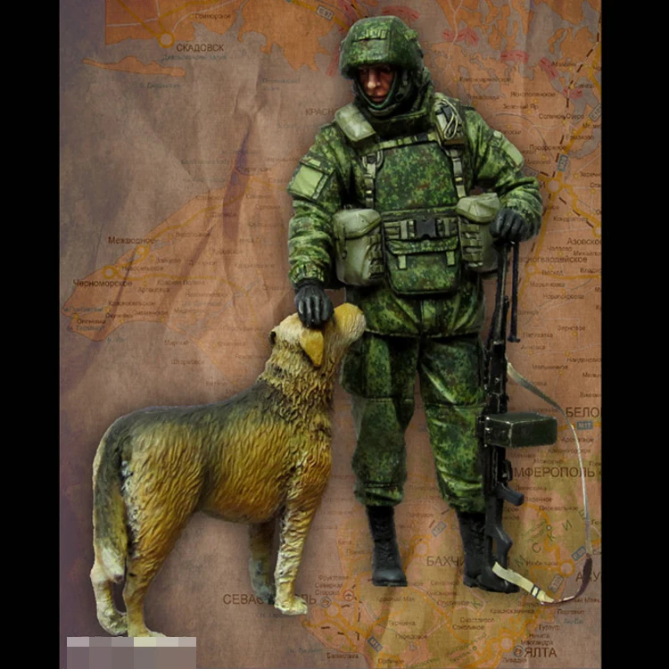 1/35 современные российские солдаты (Крым) набор-2 смоляная модель солдата GK