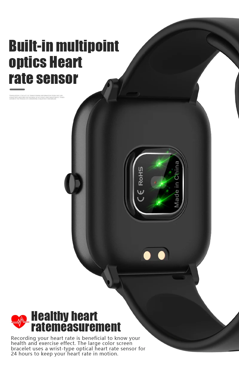 P20 Smart Watch Men Women Full Touch HD Screen Music Control Heart Rate Blood Pressure Fitness Tracker Sport Bluetooth | Электроника