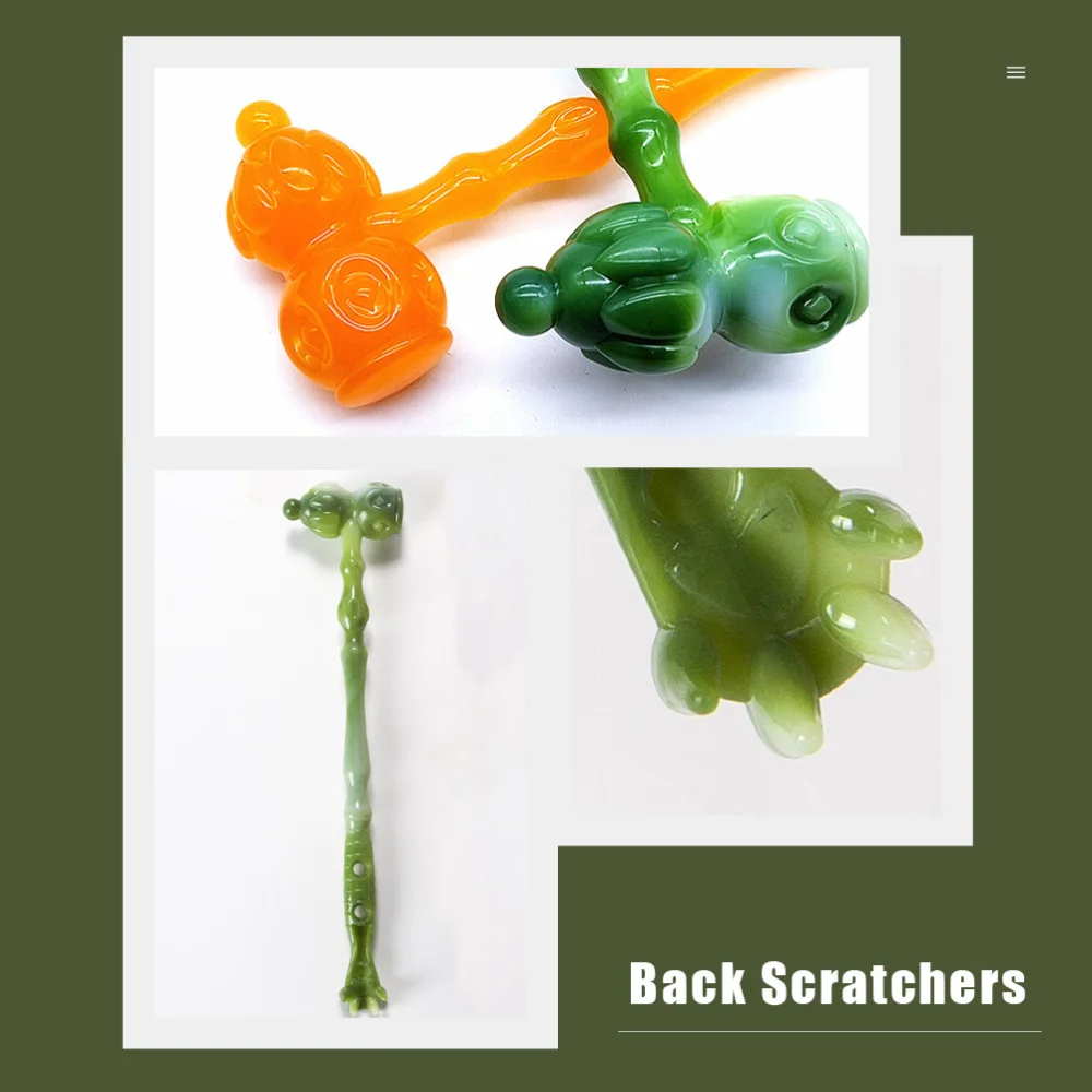 

4Pcs Calabash Gourd Shape Hammers Back Scratchers (Assorted Color)