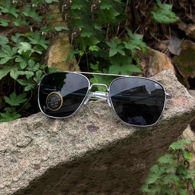 Американские Оптические солнцезащитные Стекло es Для мужчин пилот авиации является защита от ударов при