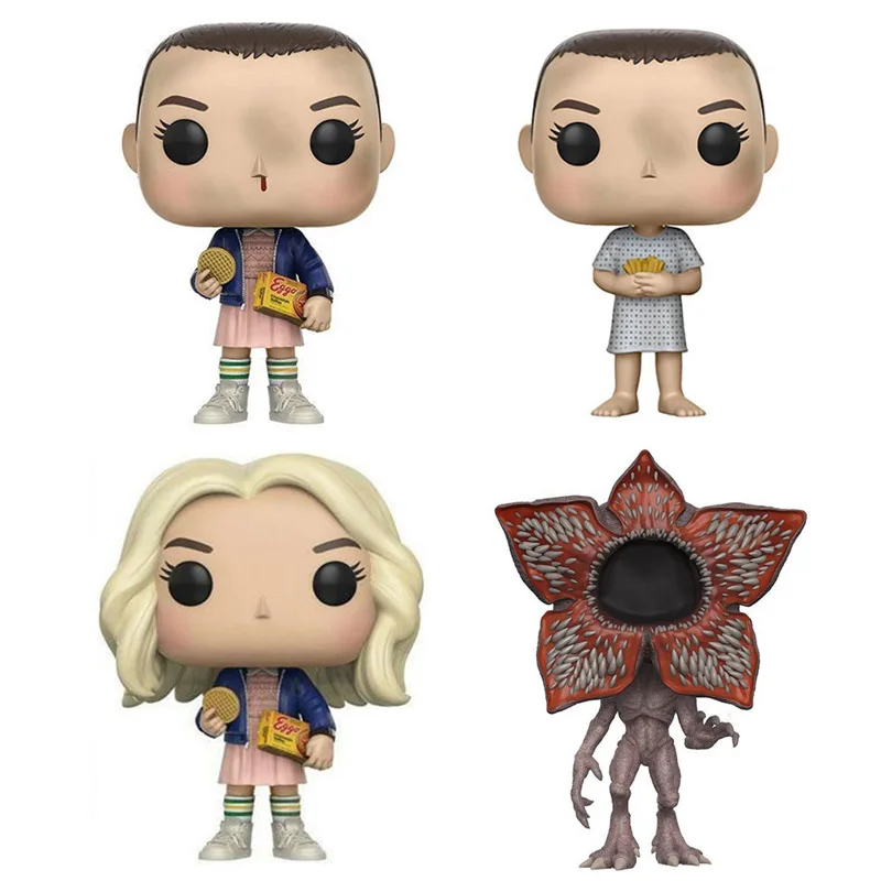 Странные Вещи Фигурки игрушки Eleven с Eggos Demogorgon 10 см ПВХ модель для детей день