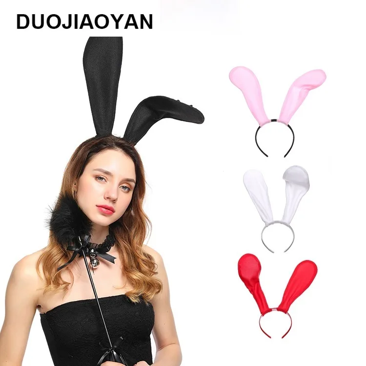 Вечерние вечерние Хэллоуин повязка на голову сексуальные шерстяные ободок с