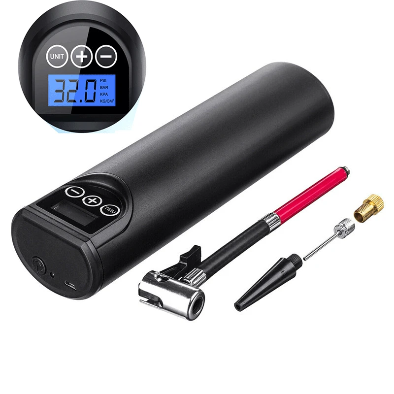 Портативный автомобильный надувной электрический мини насос 2000 мАч psi воздушный