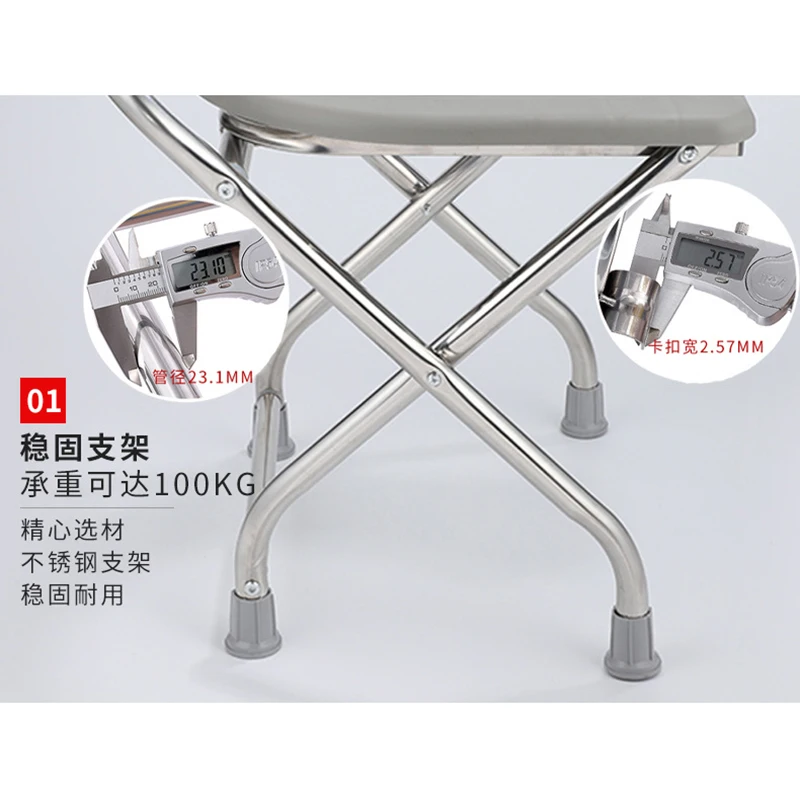 Online Taşınabilir Güçlendirilmiş Katlanabilir Tuvalet Sandalyesi Seyahat Kamp Tırmanma Balıkçılık Mate Sandalye Açık Hava Etkinliği Aksesuarları