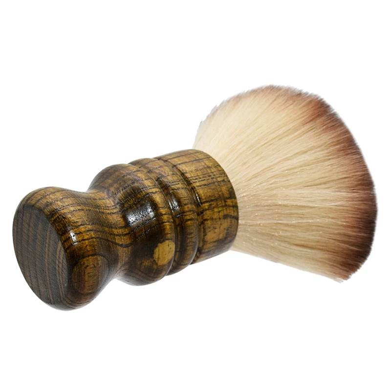 

1pcs Manmade Shaving Brush Mage Brush Bent Wooden Man Beard Brush and Beard Brush