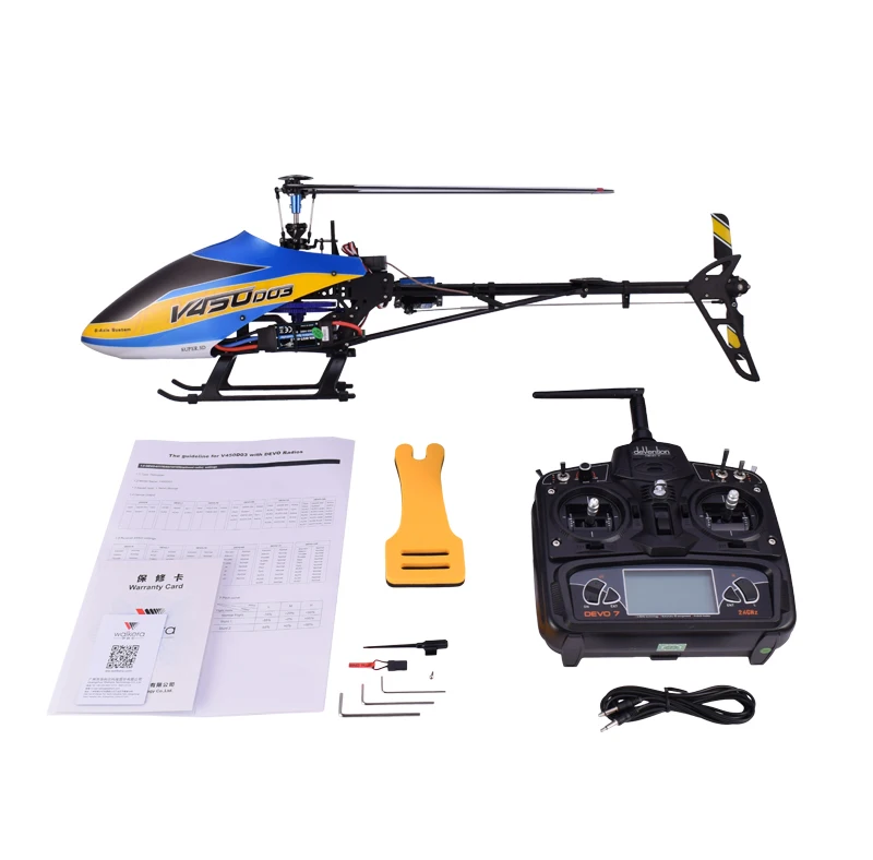 NO Charger battery Walkera V450D03 6CH 3D Fly 6-осевая стабилизация Системы с одним лезвием профессионального пульт дистанционного управления Управление вертолет - Цвет: NO Charger battery