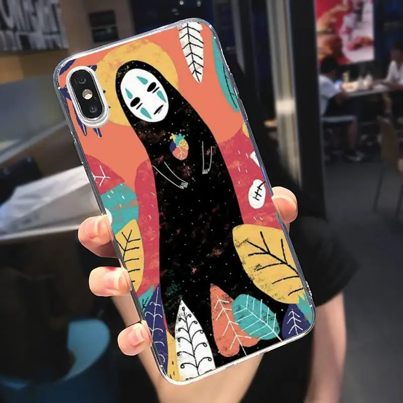 

Studio Ghibli Spirited Away Totoro Phone Case Transparent soft For iphone 5 5s 5c se 6 6s 7 8 11 12 plus mini x xs xr pro max