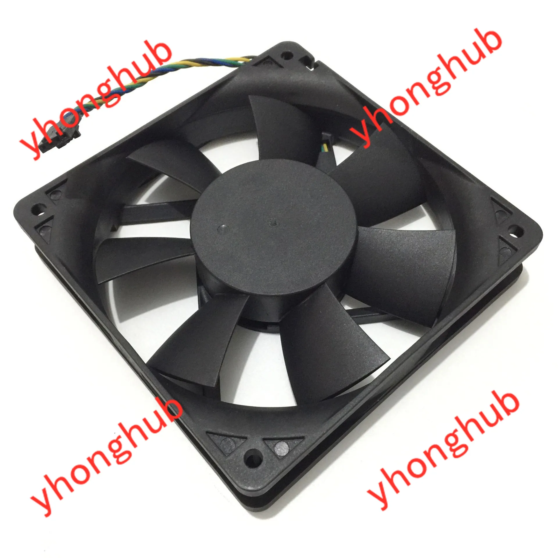 Фото JMC / DaTech 1225-12 HBAPW 12000B0038 DC 12В 0.63A 120x120x25 мм 4-проводной серверный квадратный вентилятор №2