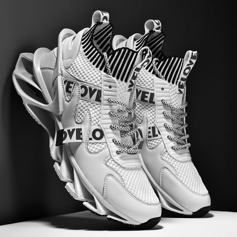 

Fashion Blade Men Shoes Sneakers Running Sports Trainers Shoes off white Men Casual Sneakers