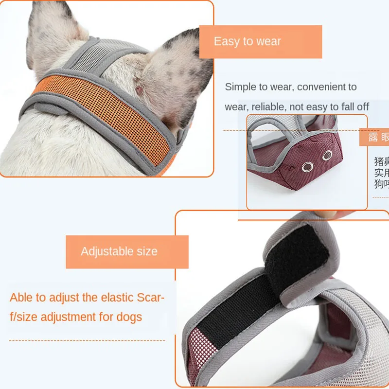 Новый набор для рта в виде бульдога Creed антиукусывающая корзина собак с плоским