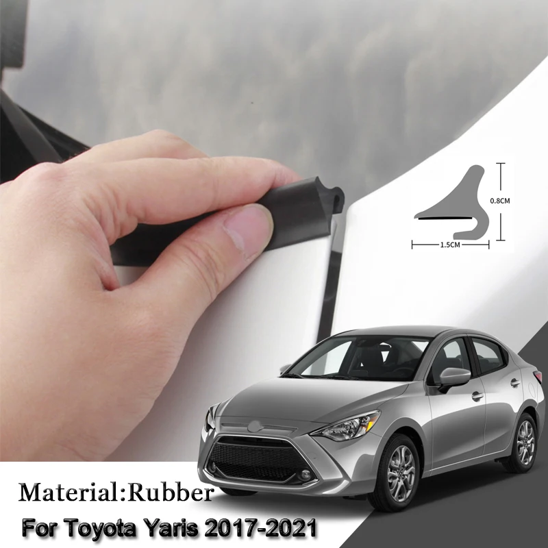 

DIY Car Seal Strip Windshied Spoiler Filler Protect Edge Weatherstrip Strip Sticker Auto Accessories For Toyota Yaris 2017-2021