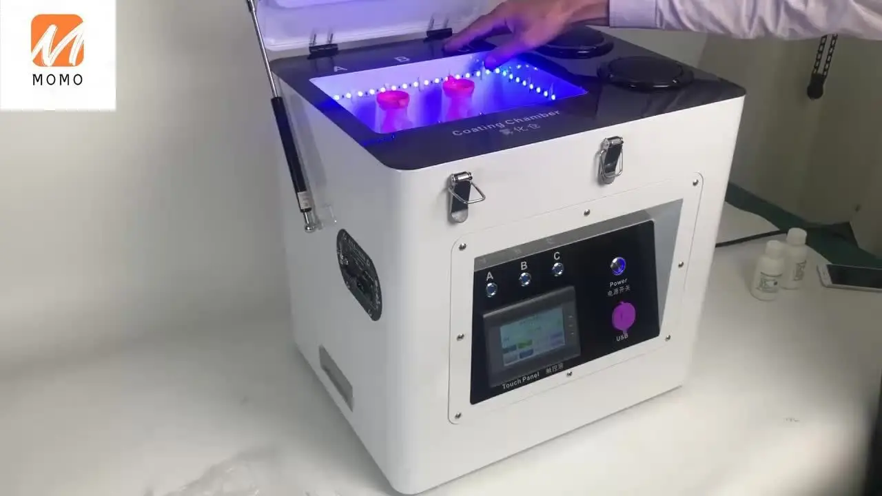 new design mobile phone waterproof phone nano coating machine coating 3 phones at 1 time free global shipping