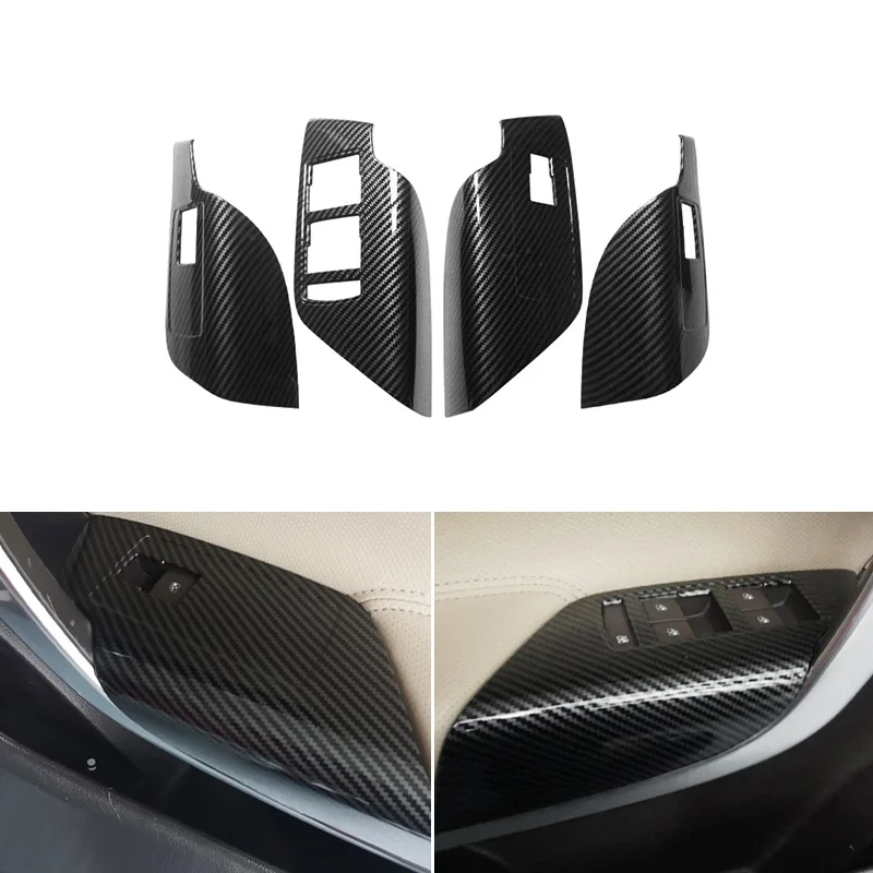 

Carbon Texture Car Styling Door Window Lifter Control Panel Cover Trim For Buick Regal 2009 2010 2011 2012 2013 2014 2015 2016