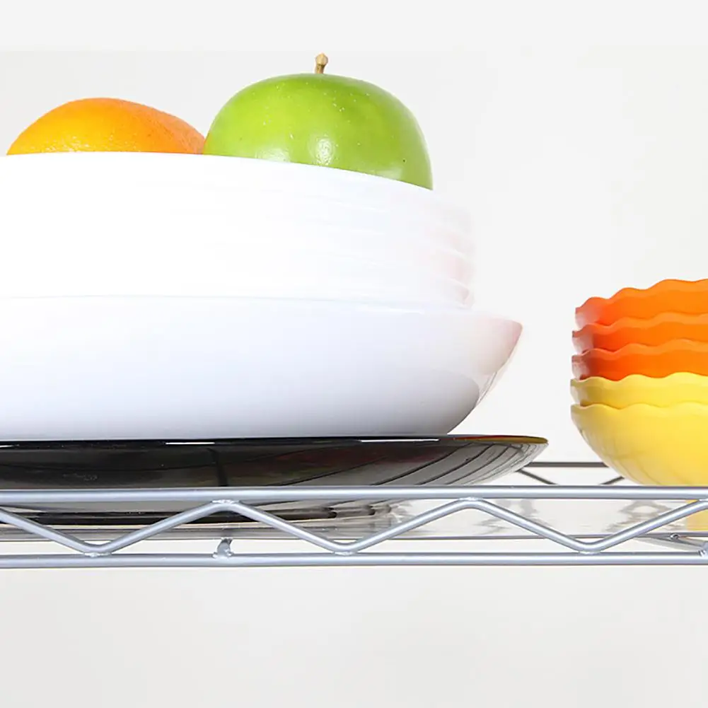 

Changeable Assembly Floor Standing Carbon Steel Storage Rack Holder Silver