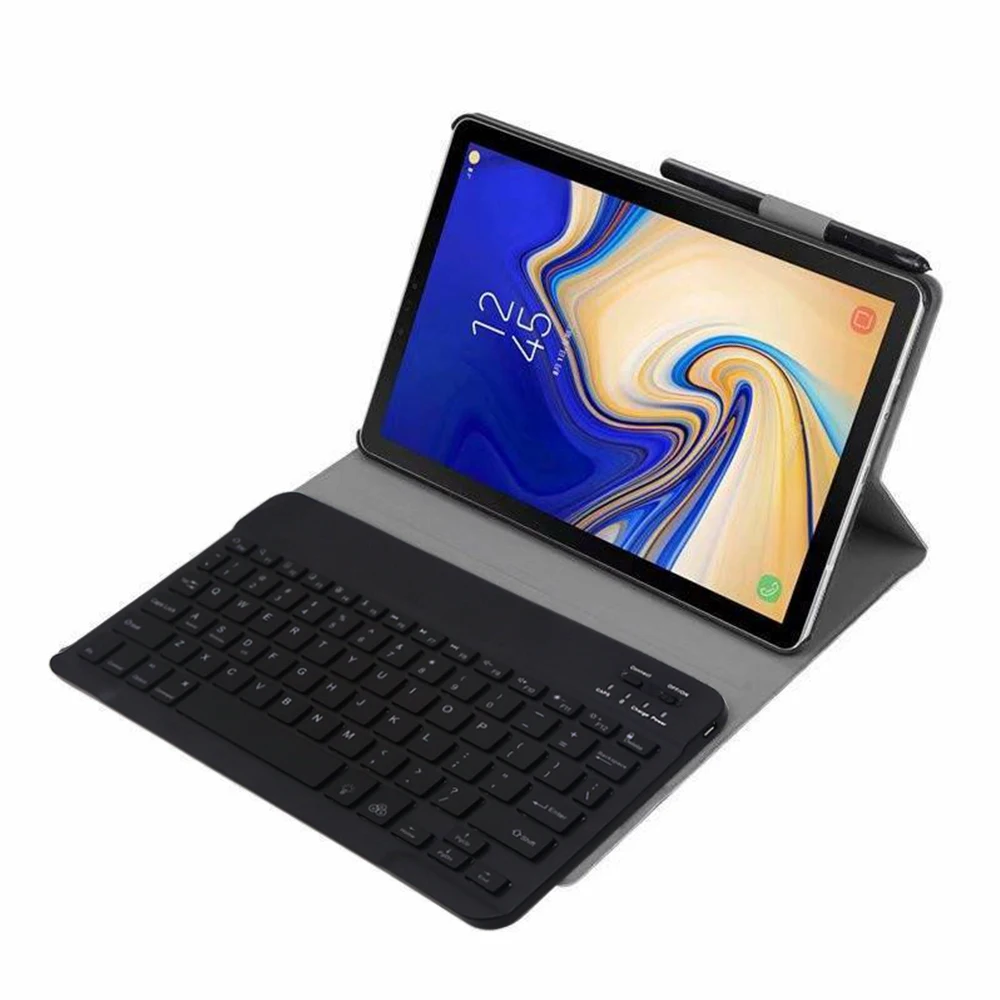 Чехол для samsung Galaxy Tab A 8,0 S-Pen SM-T290 SM-T295 планшет из искусственной кожи беспроводной Bluetooth светодиодный светильник чехол для клавиатуры+ ручка