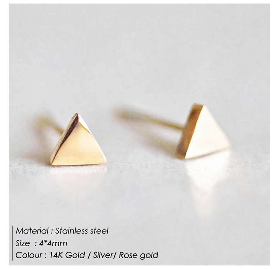 3 пары женские серьги гвоздики из нержавеющей стали|Серьги-гвоздики| |