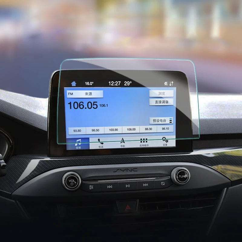 Защитная пленка для экрана автомобильной навигации Ford Puma Fiesta ST MK8 Transit Coustom Focus 4 MK4