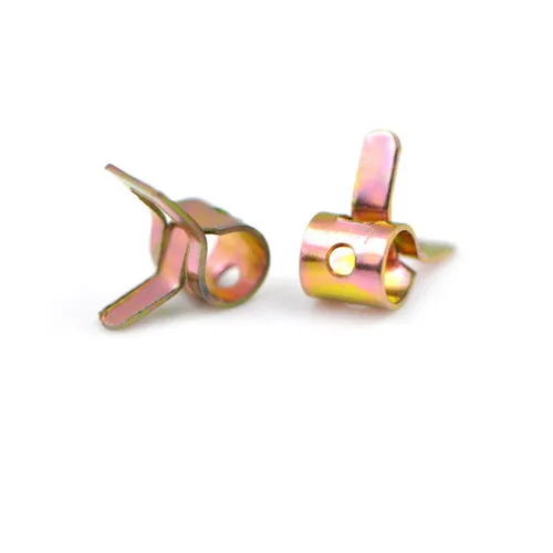 

10Pcs/lot Spring Clip Fuel Line Hose Water Pipe Air Tube Clamps Fastener Width: 6mm 65 Mn Spring Steel Wholesale