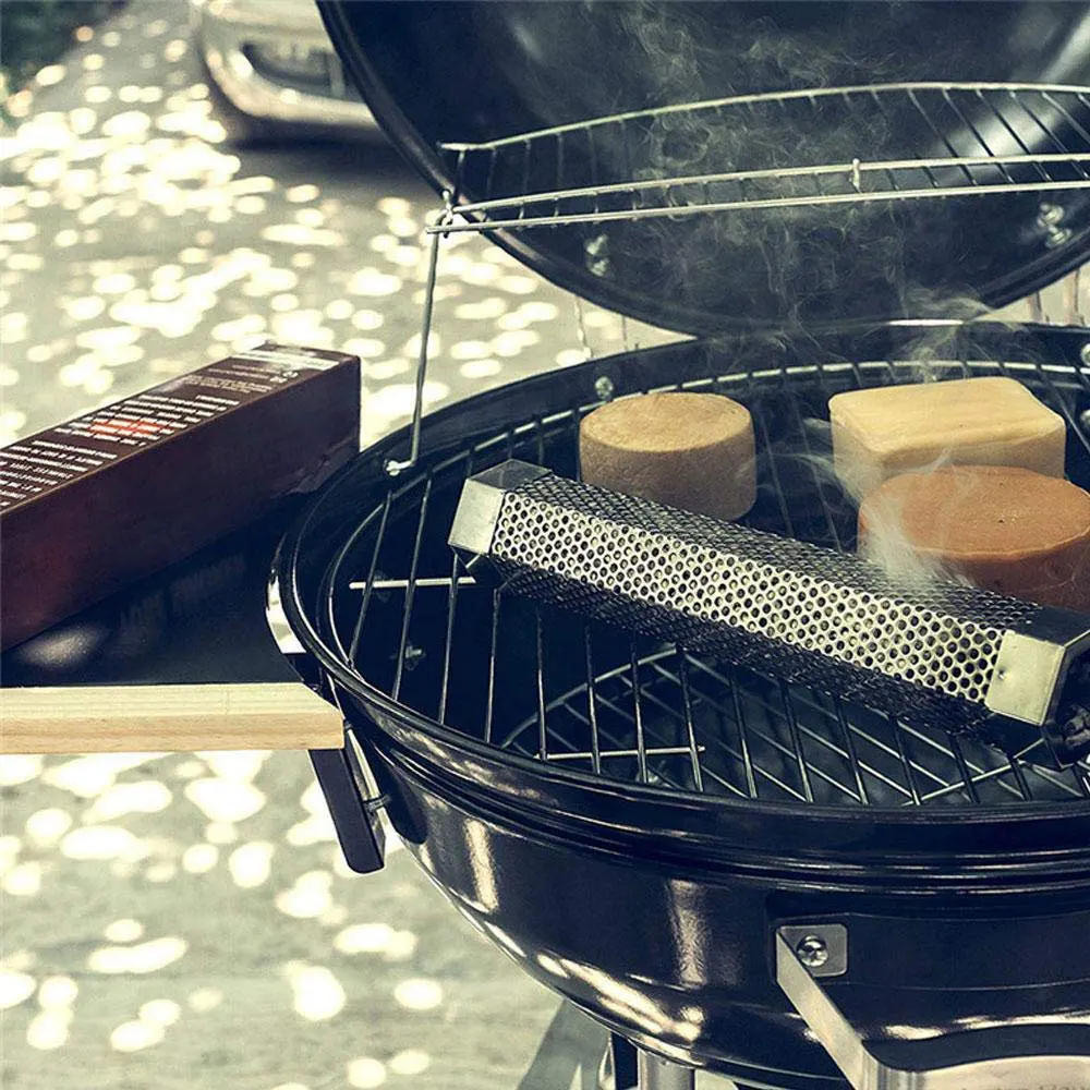 Высококачественная перфорированная трубка для коптильника 12 дюймов гриль из