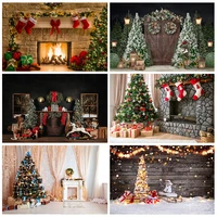photography background christmas backdrop tree fireplace winter snow window baby portrait background for photo studio photophone