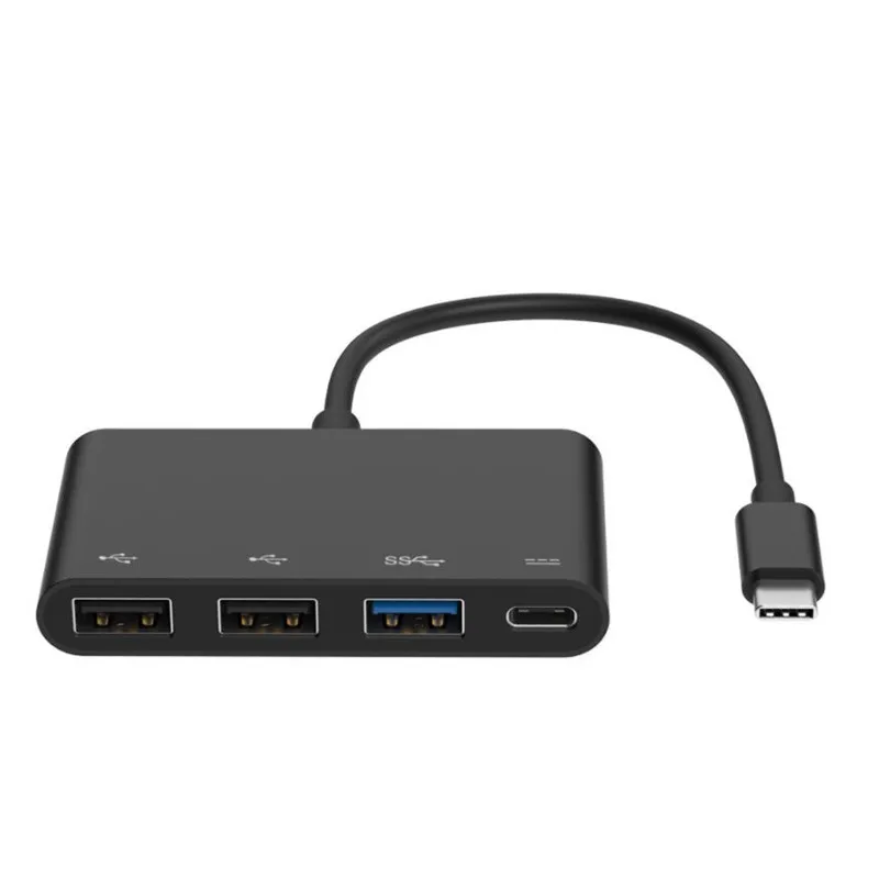 Док-станция usb c до 3 портов концентратор с зарядка PD type-c 1 USB сплиттер компьютерный