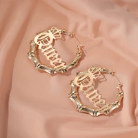 queen women earrings personality elegant temperament exaggerated round shape big earrings jewelry luxury atmospheric letters