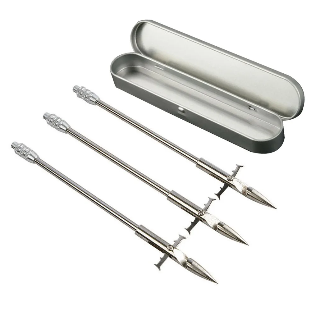 3 шт. рыболовные дротики с коробкой съемный наконечник Рыбалка стрелы для лука