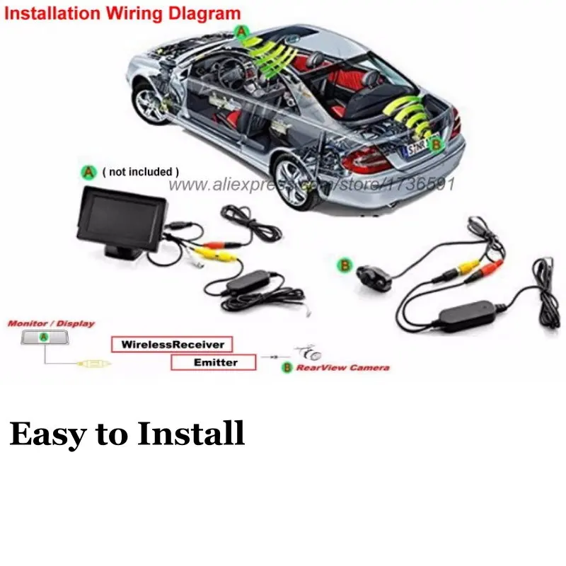 Беспроводная камера для Nissan Juke F15 / Infiniti ESQ 2011 ~ 2015 HD заднего вида/резервная вида/CCD