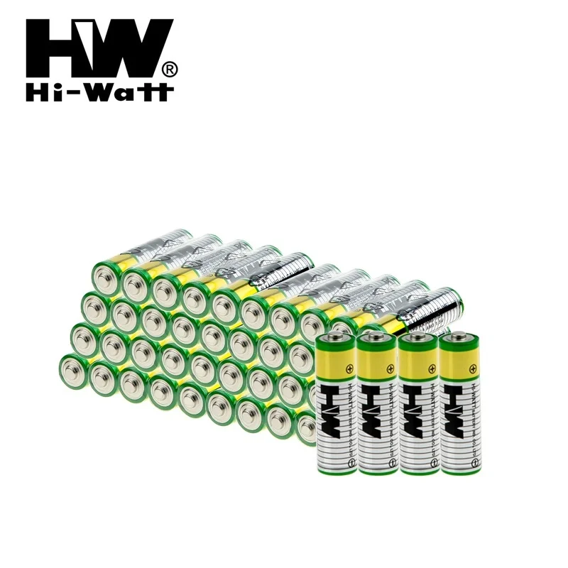 Hi-Watt AA батареи 1 5 V батарея одноразовая сухая щелочная LR6 AM3 для калькулятора часов
