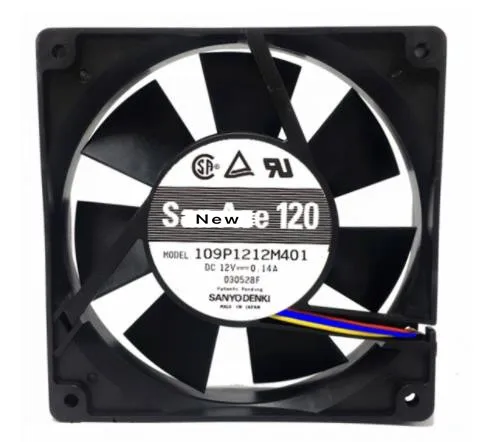 

For Sanyo Denki 109P1212M401 Server Cooling Fan DC 12V 0.14A 120x120x25mm 3-wire