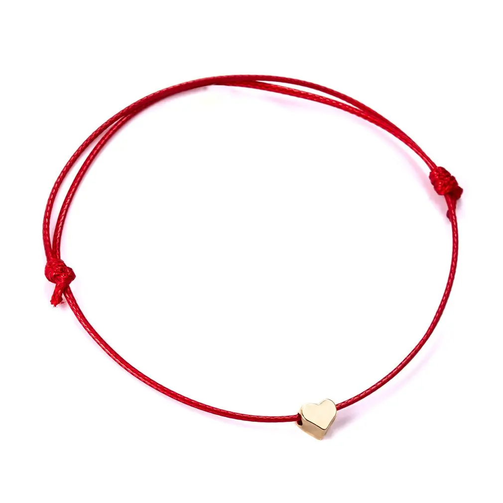 Мода сделать пожелание бумажная карта Любовь тканая Регулируемая цепочка медный