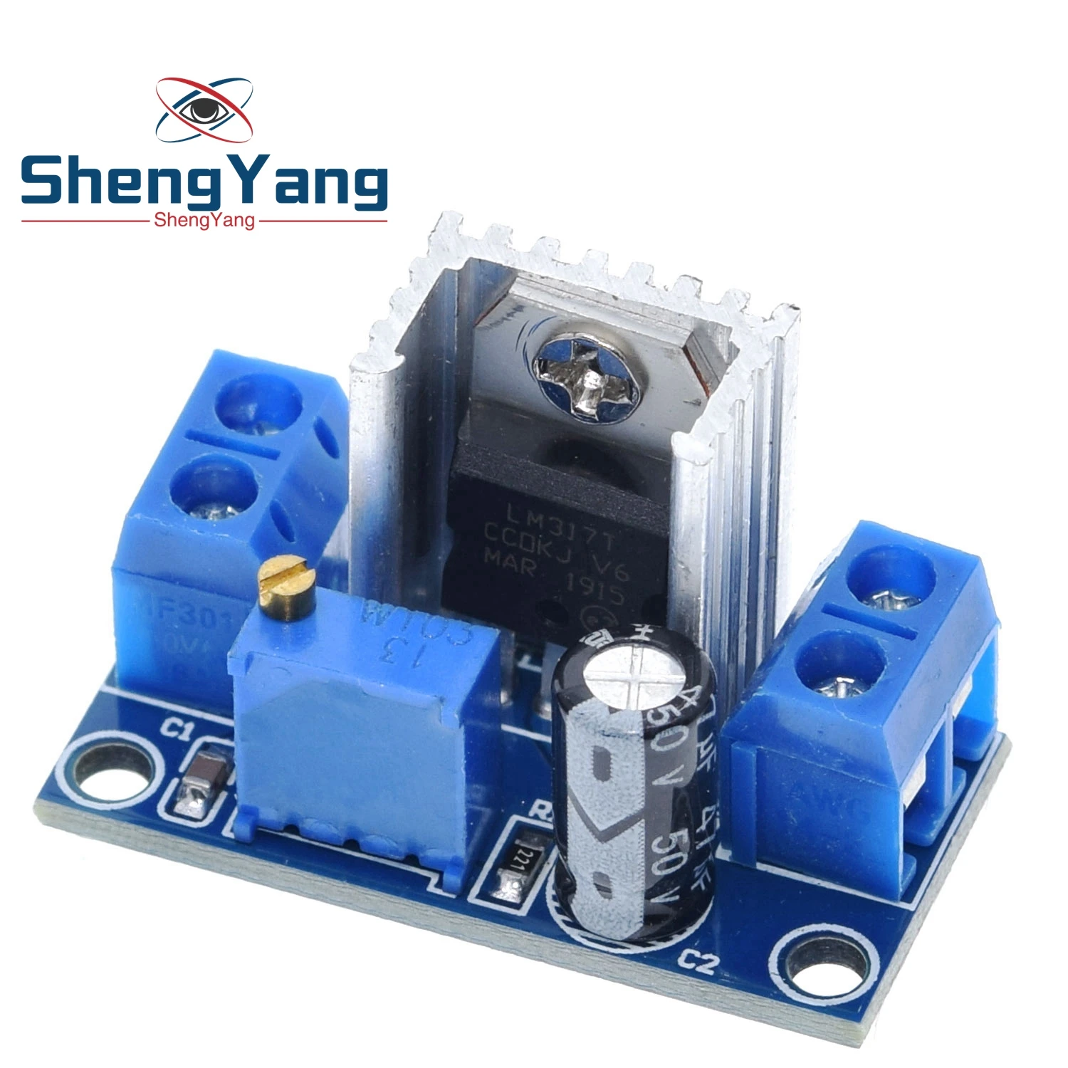 LM317T DC-DC Регулируемый преобразователь понижающий модуль печатной платы линейный регулятор питания с выпрямительным фильтром - Цвет: LM317 Module B