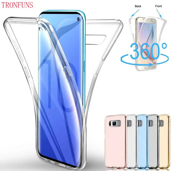 Двойной чехол для телефона Samsung Galaxy A70 A50 A30 A30S A20E A10 A9 A8 A7 J2 2018 S10 S9 S8 Plus S6 S7 Edge S5 Grand