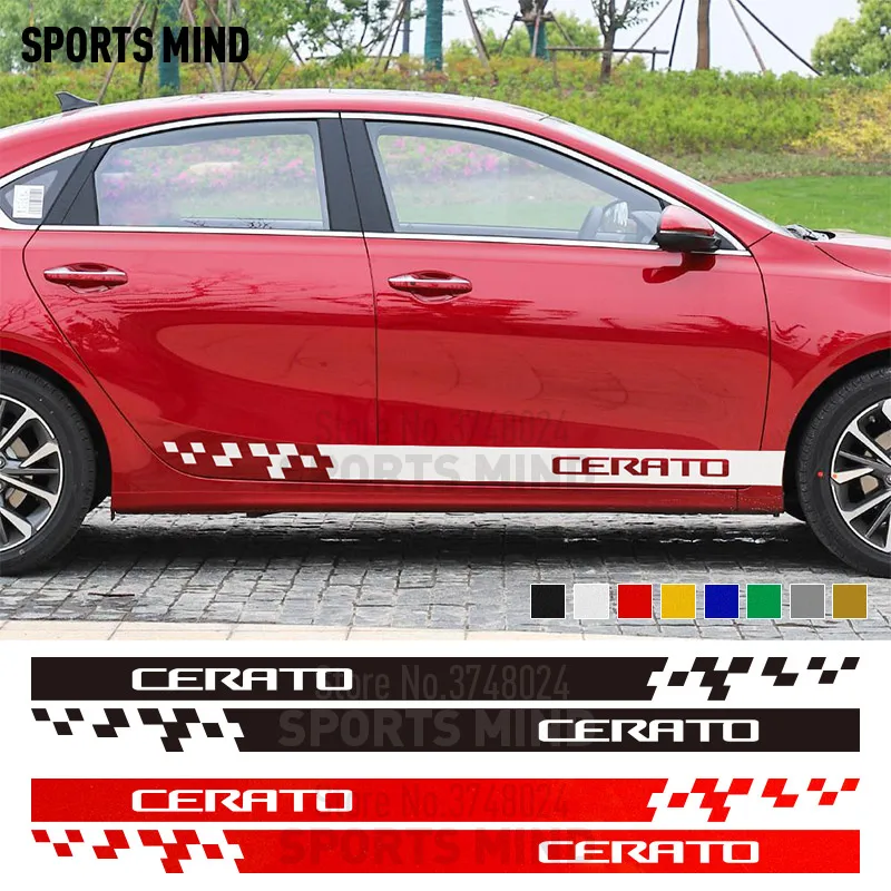 1 пара спортивных наклеек с боковой полосой на дверь автомобильные виниловые