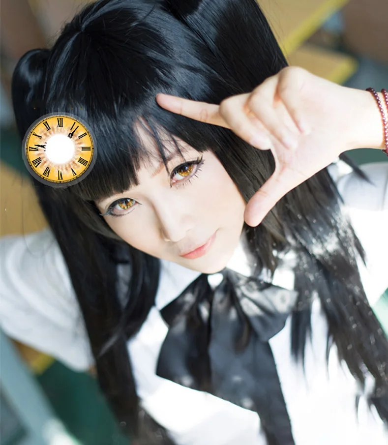 Красивые цветные контактные линзы для зрачков Женская дорожка 14 5 мм Милые