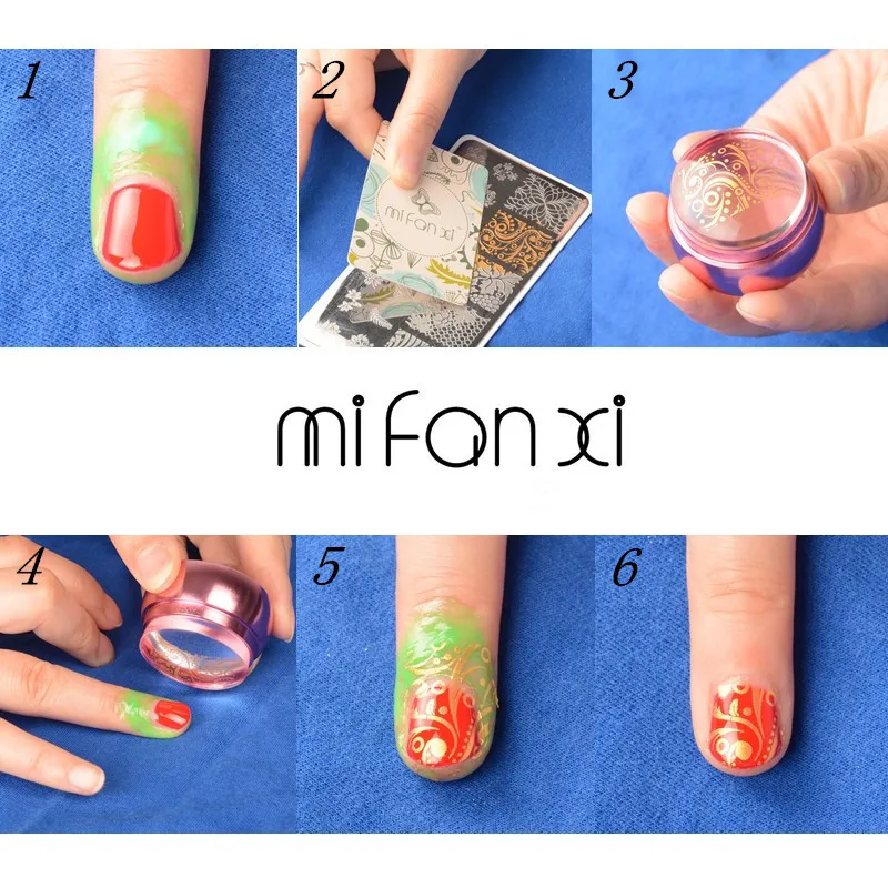 MiFanXi Пекинская опера дизайн штамп пластин женские узором из цветов и листьев