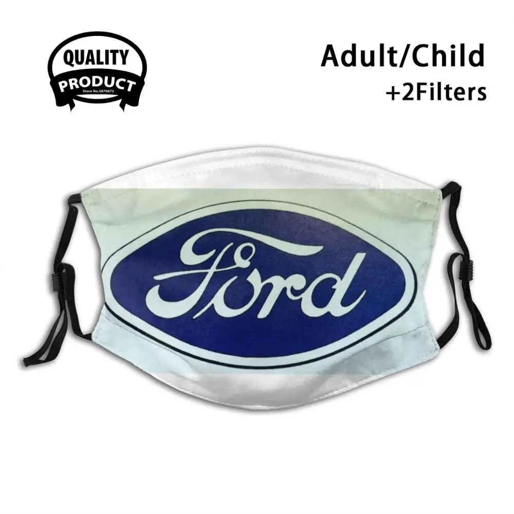 

Old Retro Ford Logo Half Face For Men Women Ladies Diy Masks Logo Cars Automobile Retro Classic Vintage