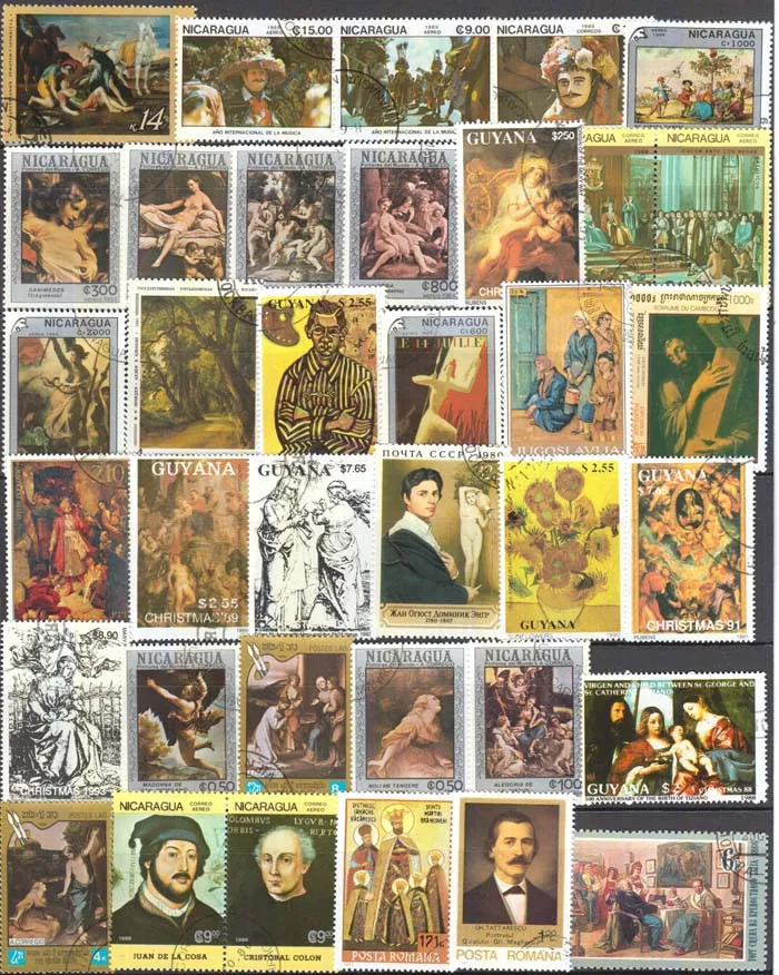 100 единицы товара все разные темы известный Картины неиспользованный Почтовые