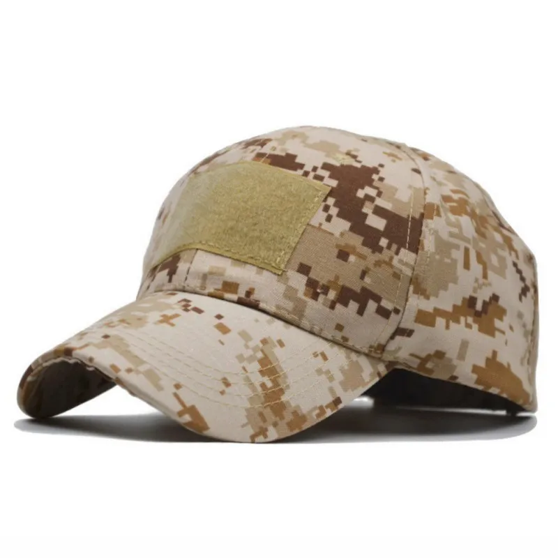 

Men Tactical Camouflage Military Fan Baseball Cap Simple Sunshade Adjustable Snapback Hat Headwear Outdoor Hunting Cap