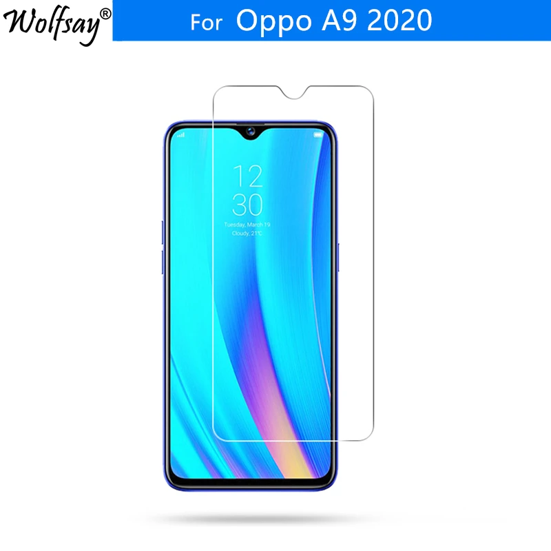 Закаленное стекло для Oppo A9 2020 2 шт. защита экрана 9H Защитное A9(2020) пленка телефона 6