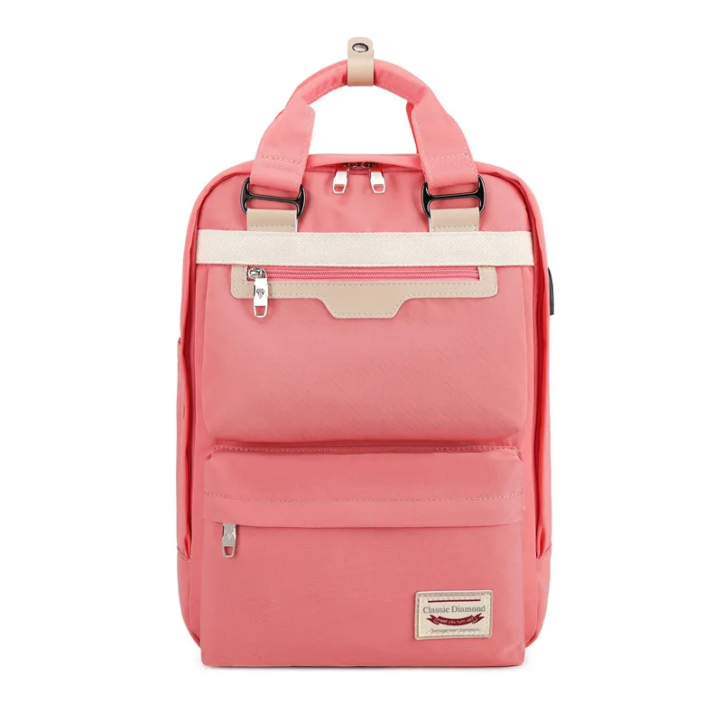 watermelon red large Хит, женский рюкзак для школьников-подростков, нейлоновый Школьный рюкзак, повседневная женская сумка для ноутбука, рюкзак mochilas - Цвет: watermelon red large