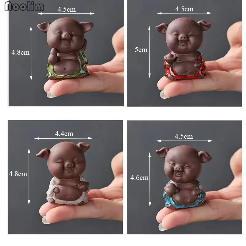 Фиолетовая глина креативный чайный горшок для кончиков пальцев милый маленький