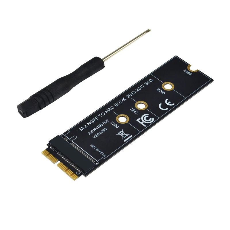 M ключ M.2 NGFF PCIe AHCI SSD адаптер карты для MACBOOK Air 2013 2014 2015 2017 A1465 A1466 Pro A1398 A1502 A1419 2230-2280 M2 |