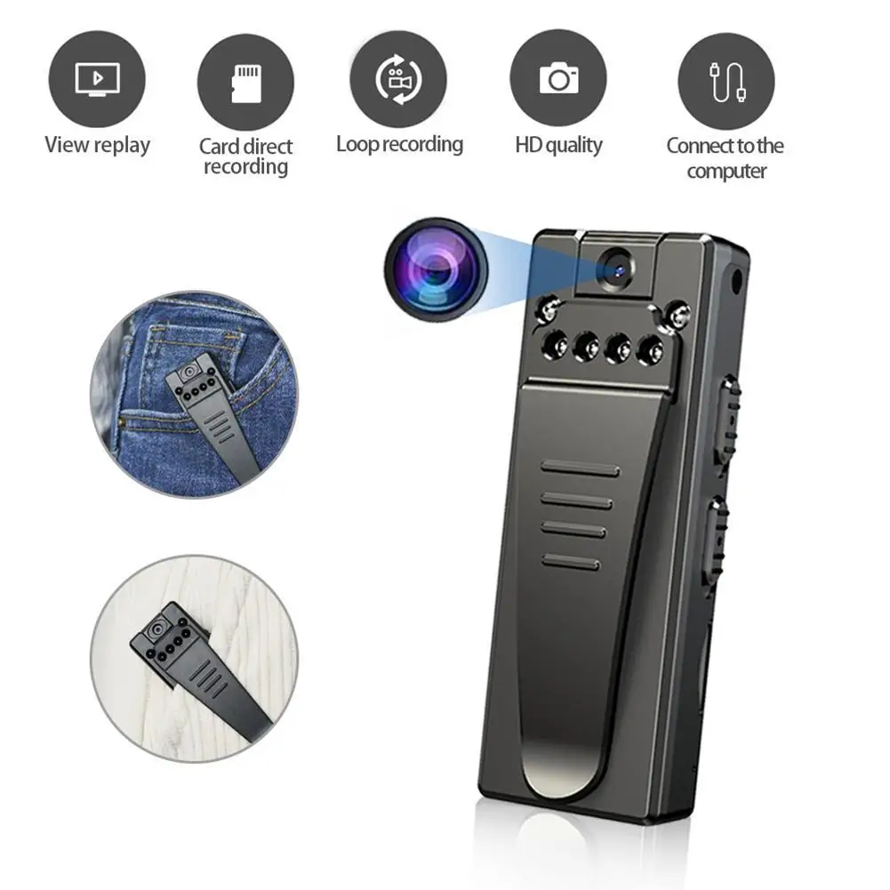 

HD 1080P Mini Camera, Motion Sensor Camcorder, DVR, Wireless Sports, Small, Q0K7