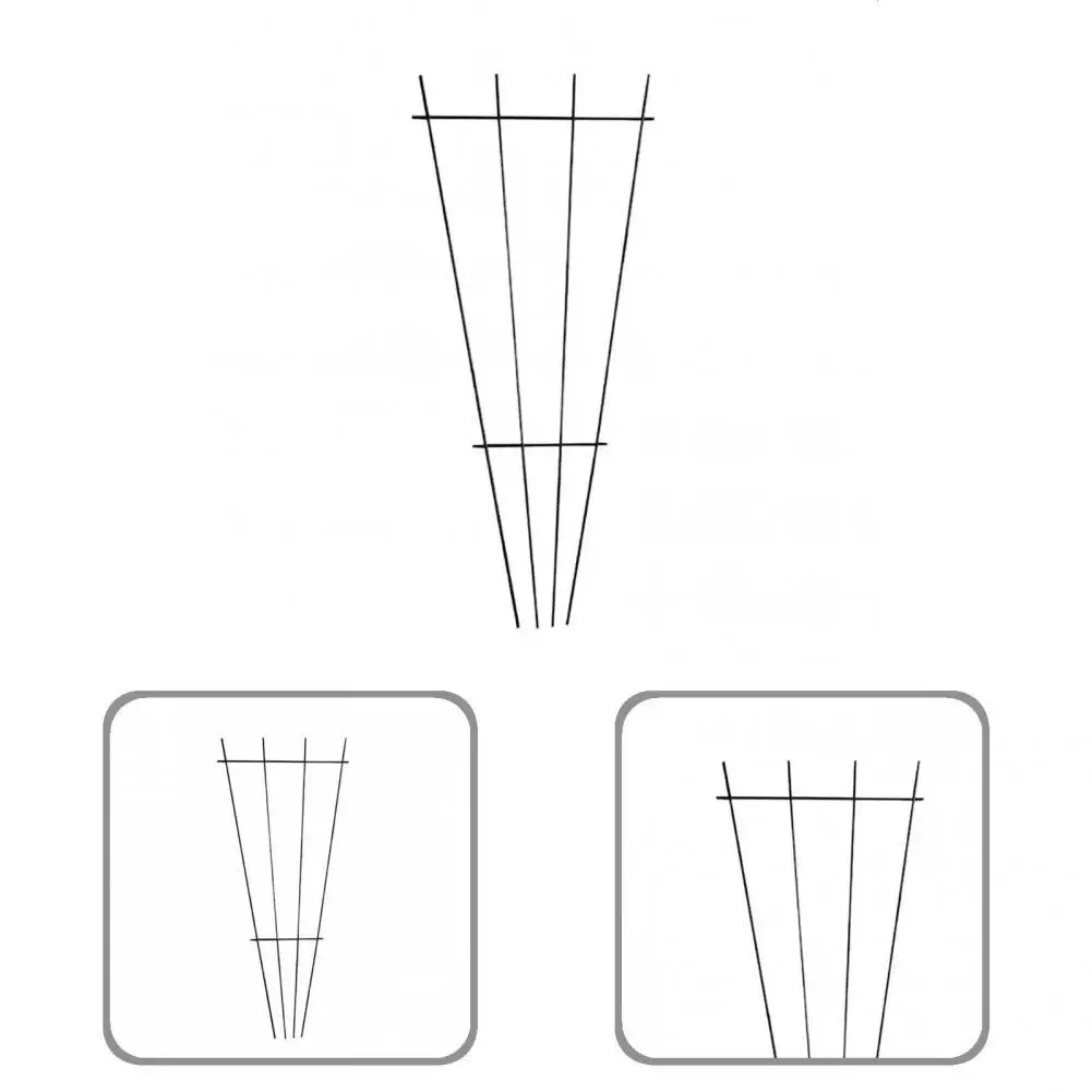 

Not Easy Deformed Attractive Windproof Wide Application Plant Support Ring Metal Flower Support Ring Durable for Gifts