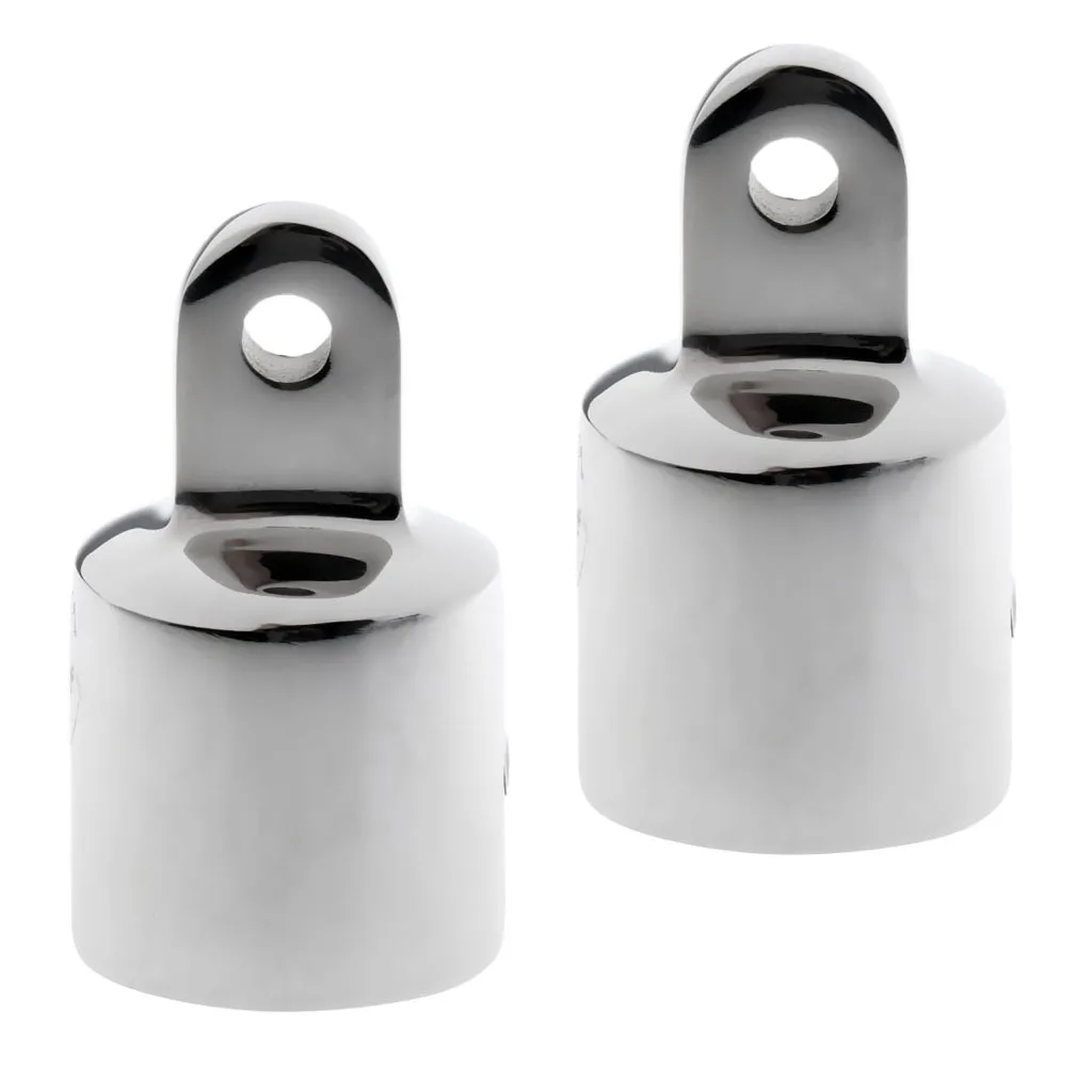 

2x Eye End Cap Bimini Top Fitting Boat Hardware 316 Stainless Steel 22mm